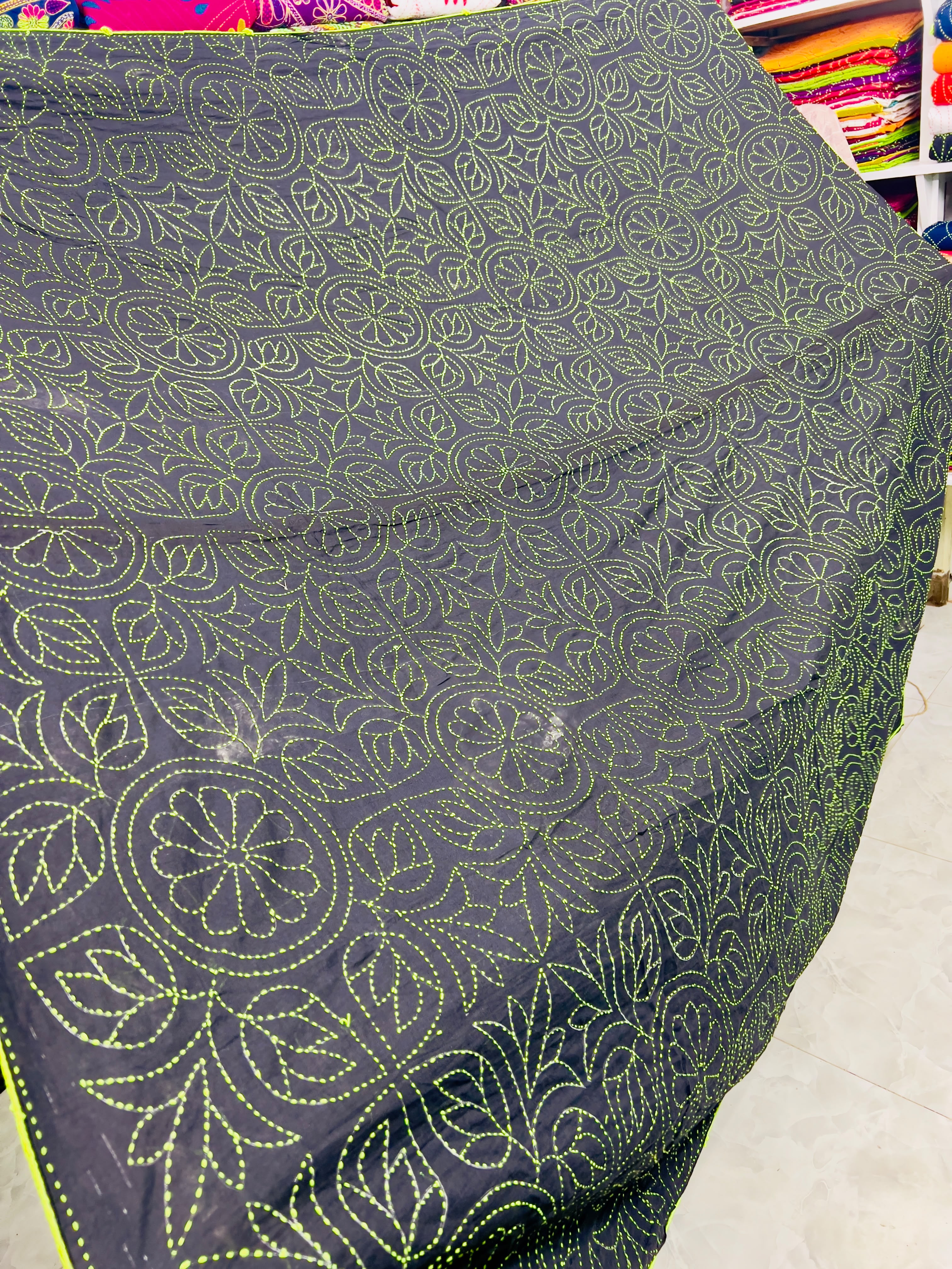 সুজনি নকশিকাঁথা ( কালো কালার)